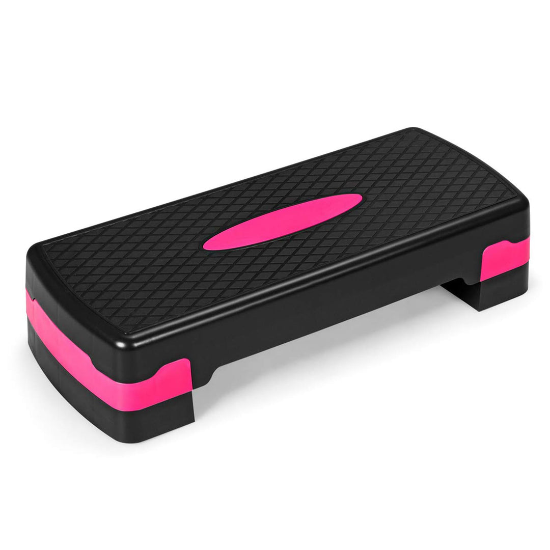 DREAMADE Aerobic Fitness Stepper, 2 stufige Steppbank von 10cm & 15cm, Stepboard Steppbrett mit Bela