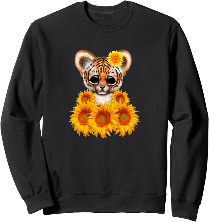 Tiger Sonnenblume Cute Tiger Love Sonnenblume Sweatshirt