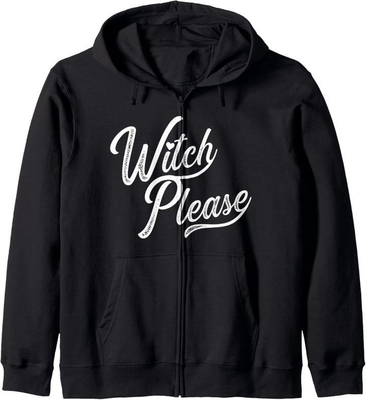 Cute Witch Please Not Scary Halloween Love Heart Script Kapuzenjacke