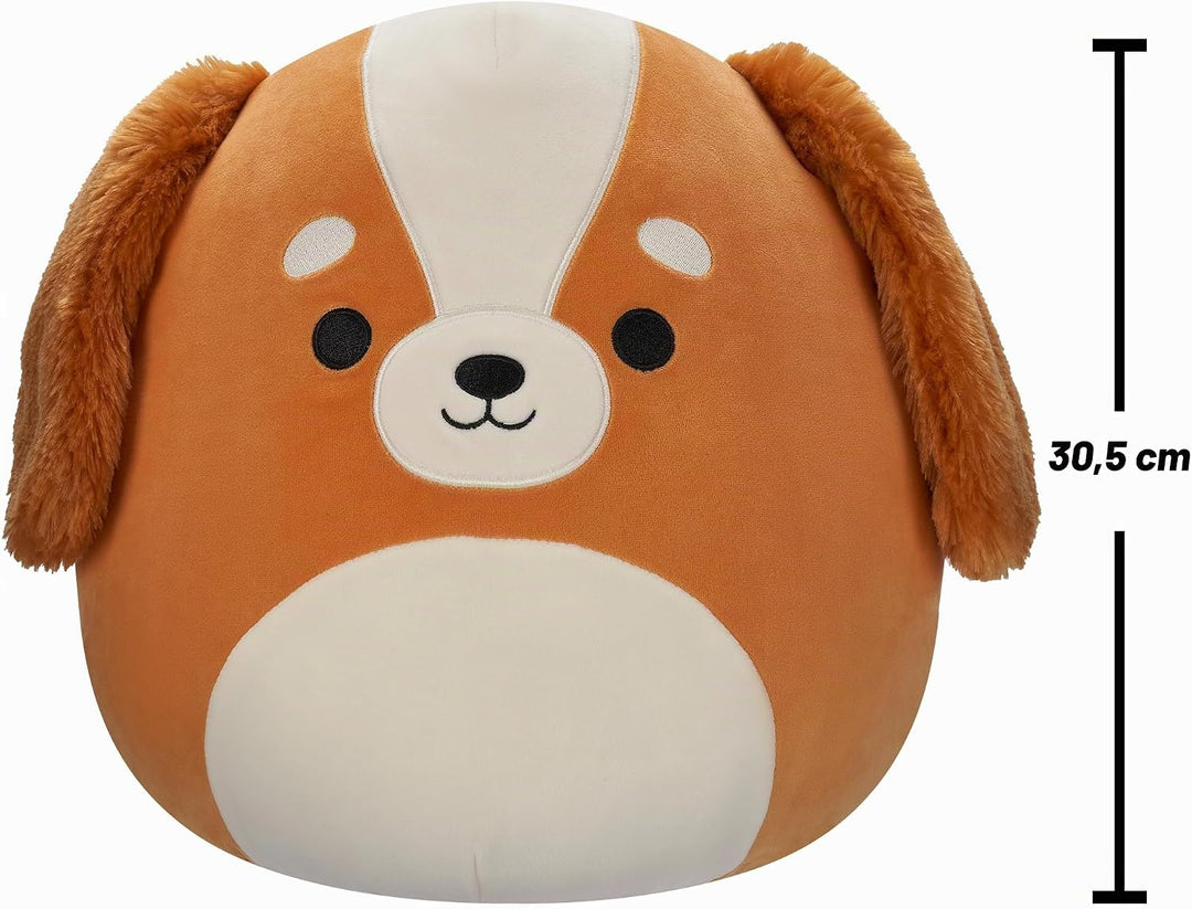 Squishmallows SQCR05413 - Ysabel der Spaniel 30 cm, offizielles Jazwares Plüsch, superweiches Kusche