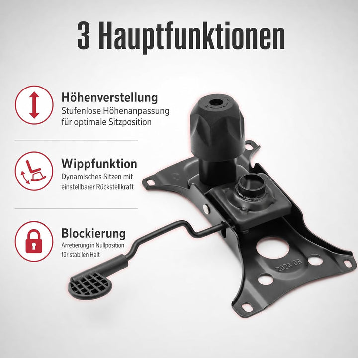 Metall Sitz Mechanik Bodenplatte Platte Sitzmechanik Wippfunktion HöHenverstellung FüR BüRostuhl Loc
