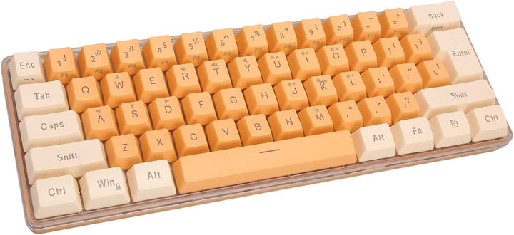 60% Kabelgebundene Gaming-Tastatur, 61 Tasten RGB-Tastatur für PC, Kabelgebundene Kompakte PC-Tastat