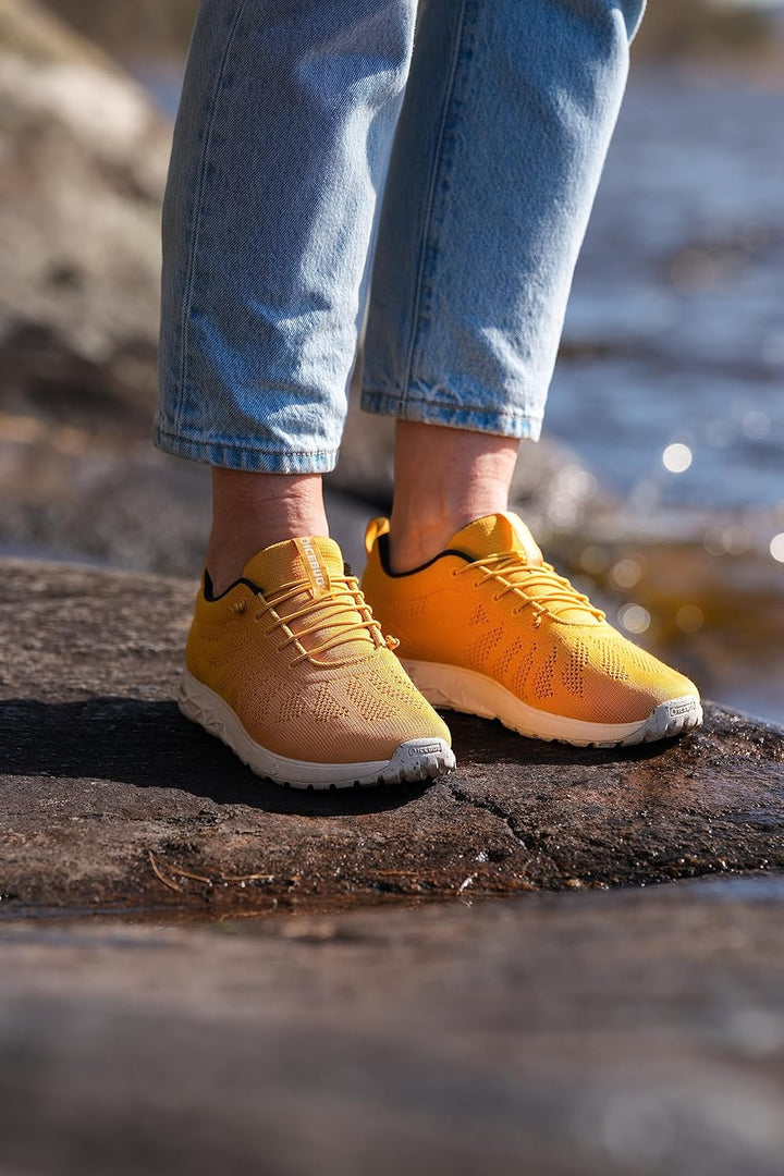 Icebug Eli RB9X nachhaltige, Bequeme Sommer-Sneaker; Damen und Herren 41.5 EU Mustard, 41.5 EU Musta