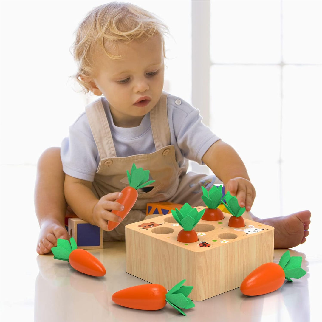 KMTJT Holzspielzeug ab 1 Jahr | Baby Motorik, Montessori Spielzeug 2 3 Jahre | für 6-12 Monate Junge