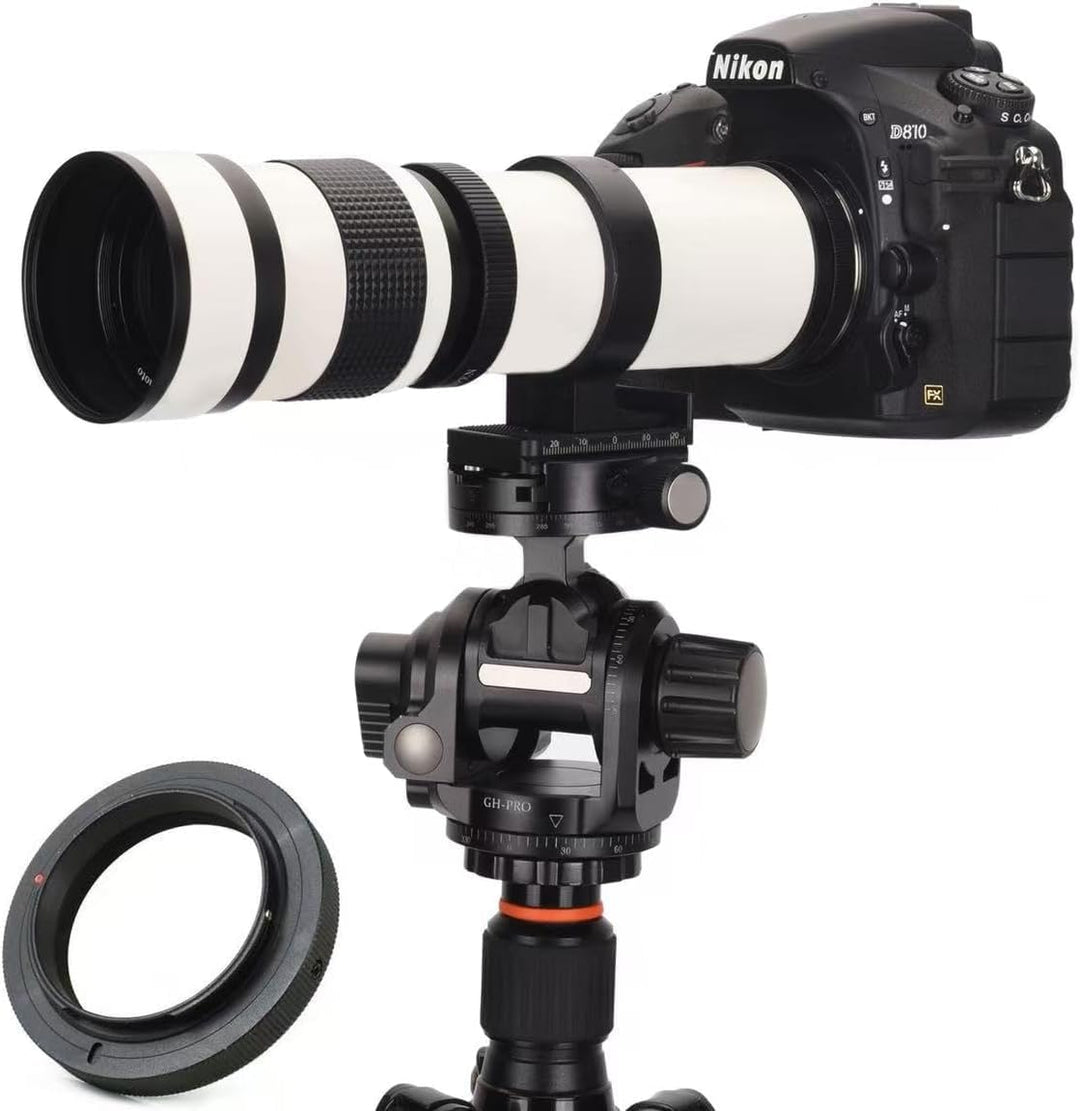 JINTU 420-800mm F8.3 Teleobjektiv EF Objektiv Manueller für Canon EOS Rebel T8i 4000D 2000D T7i T7 T