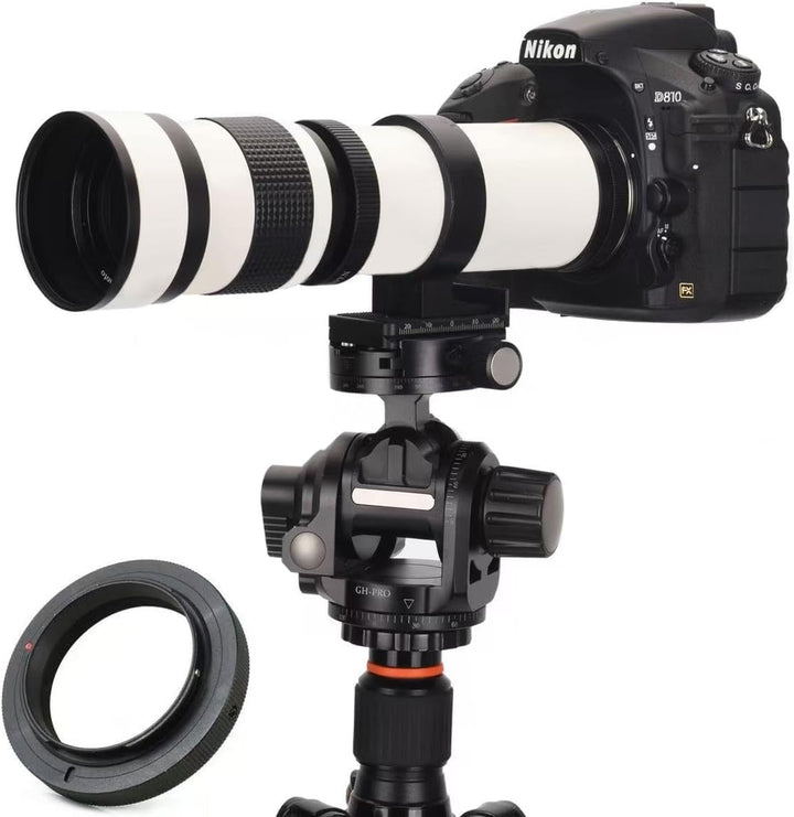 JINTU 420-800mm F8.3 Teleobjektiv EF Objektiv Manueller für Canon EOS Rebel T8i 4000D 2000D T7i T7 T
