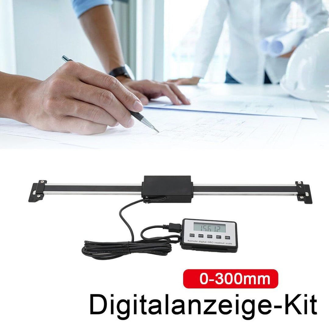 LCD Digitalanzeige Kit 0-300mm Digital Readout Kit Linearskala Anbaumessschieber Präzises LCD-Ausles