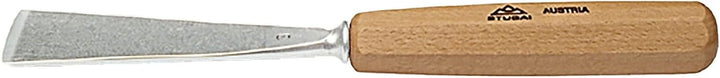 STUBAI Gerades Flacheisen Form 3 | 40 mm Klingenbreite | einseitig geschliffen | langes Heft 145 mm