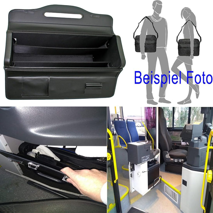 Kleine 41 cm Schulter Aktenkoffer Bussfahrer Lokführer Taxifahrer Koffer