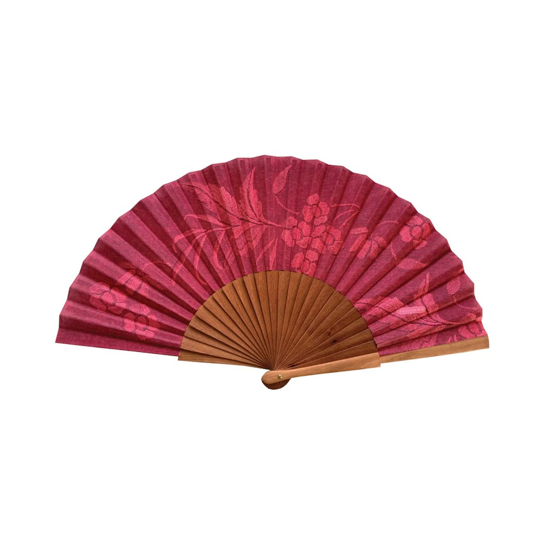 Handfächer Carmen - Aus Holz und Baumwolle - 100% spanisches Handwerk - Inklusive natürlicher Juteta