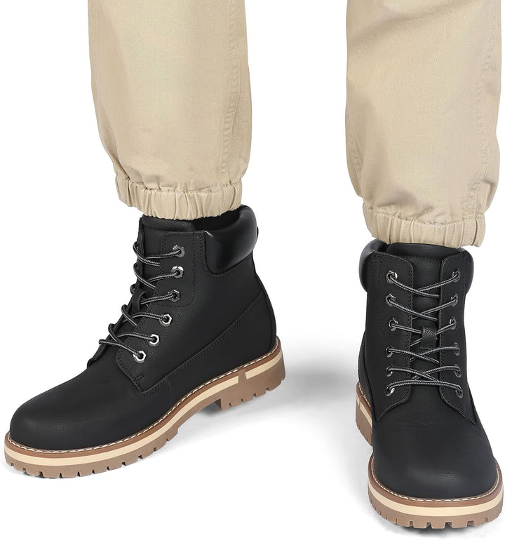 Bruno Marc Winterschuhe Herren Winterstiefel Jungs Warm Gefüttert Schneestiefeletten Kurzschaft Arbe