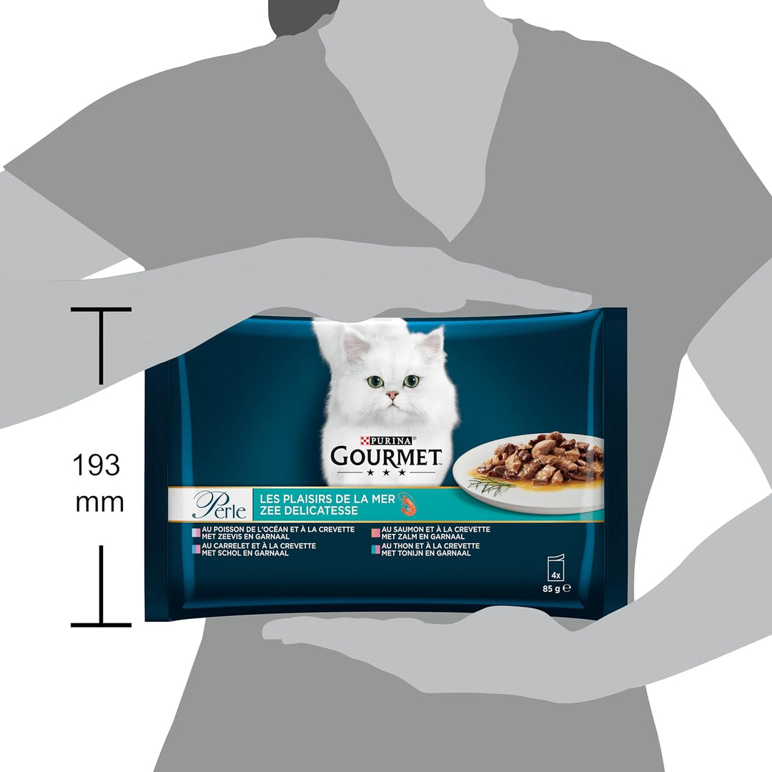 Purina Gourmet Les Plaisirs de la Meer, 12 Stück (4 x 85 g) 340.00 g (12er Pack) Die Freude am Meer,