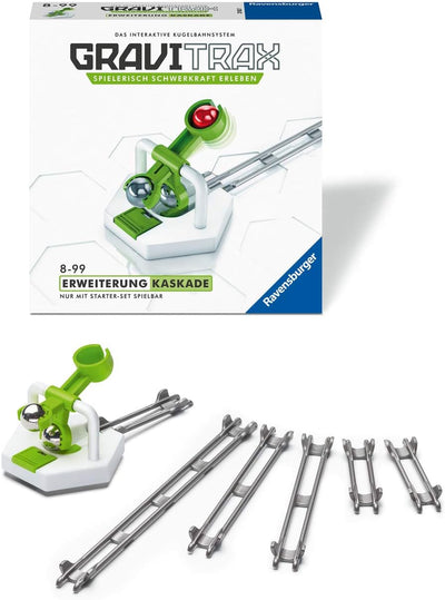 Ravensburger GraviTrax Erweiterung Kaskade - Ideales Zubehör für spektakuläre Kugelbahnen, Konstrukt