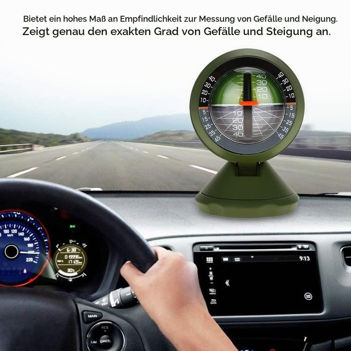 Auto Kompass Neigungsmesser, Level Kompass 360 Grad Drehbar Ausrüstung Winkel Balancer Steigung Nive