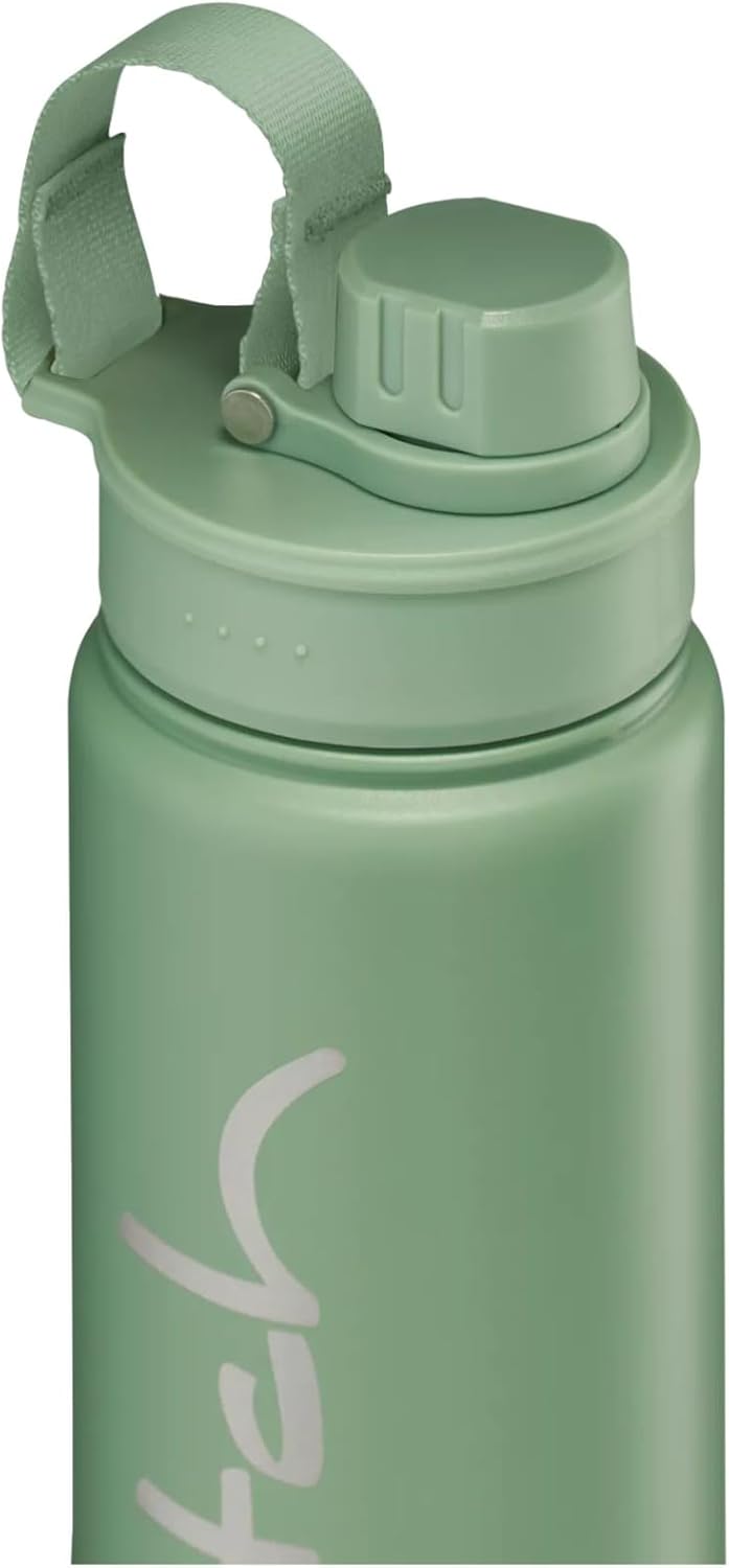 Satch Trinkflasche aus Edelstahl BPA-frei 0,5l, Auslaufsicher und Kohlensäure geeignet, für Heisse u