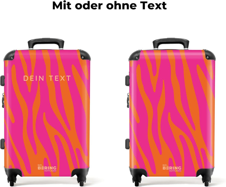 NoBoringSuitcases.com® Reisekoffer 67cm 72L Personalisiert - Grosser Hartschalenkoffer mit Rollen, L