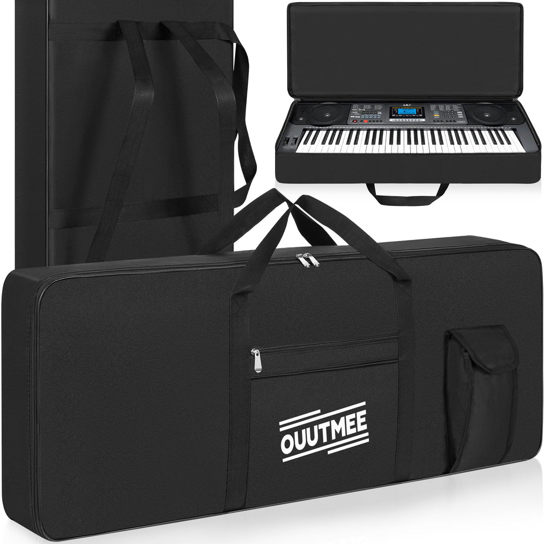 61 Keyboard Tasche Zwei Möglichkeiten Zum Tragen,103 x 40 x 13 cm Keyboard Piano Tasche,600D Waterpr