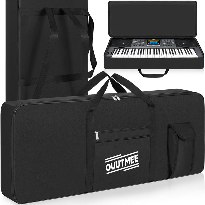 61 Keyboard Tasche Zwei Möglichkeiten Zum Tragen,103 x 40 x 13 cm Keyboard Piano Tasche,600D Waterpr