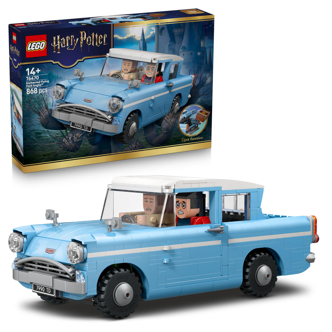 LEGO Harry Potter Fliegender Ford Anglia - Auto Spielzeug Set für Kinder mit 3 Figuren zum Spielen u