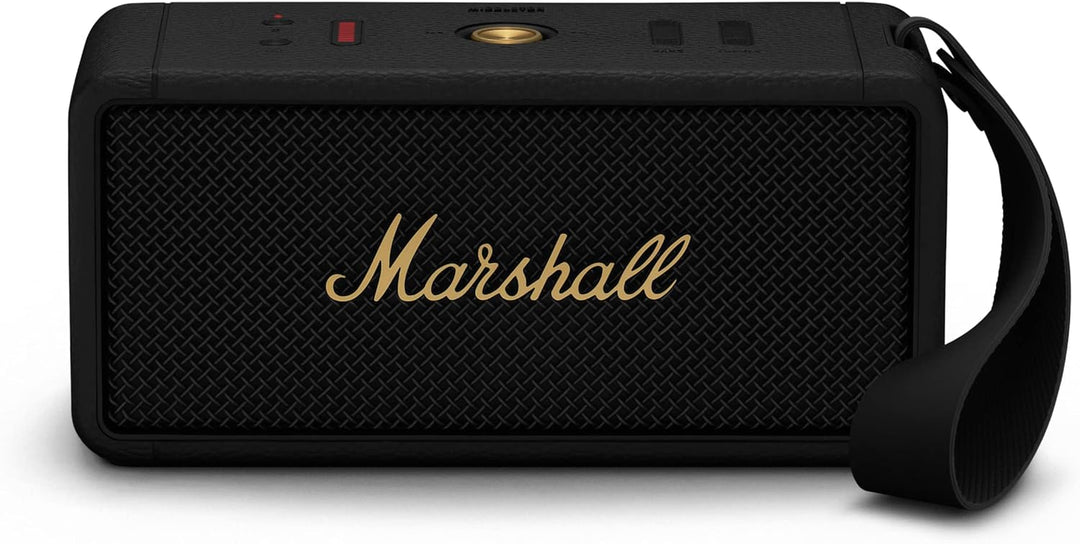 Marshall Middleton kabelloser tragbarer Bluetooth-Lautsprecher, über 20 Stunden tragbare Spielzeit,