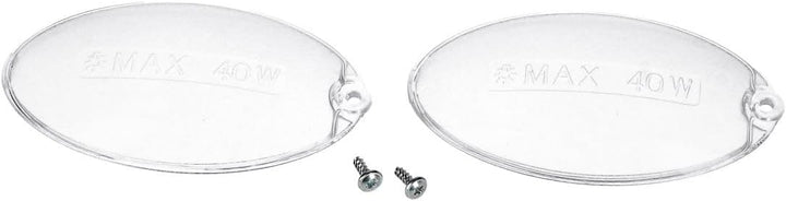 easyPART Kompatibel/Ersatz für smeg 692831966 Lampenabdeckung Set für Dunstabzugshaube 2Stk