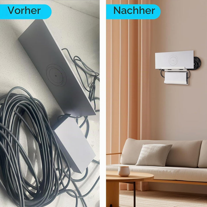 Shinar Metall Wandhalterung Halterung Kompatibel für Starlink Gen 3 Mesh Router und Netzteil All in