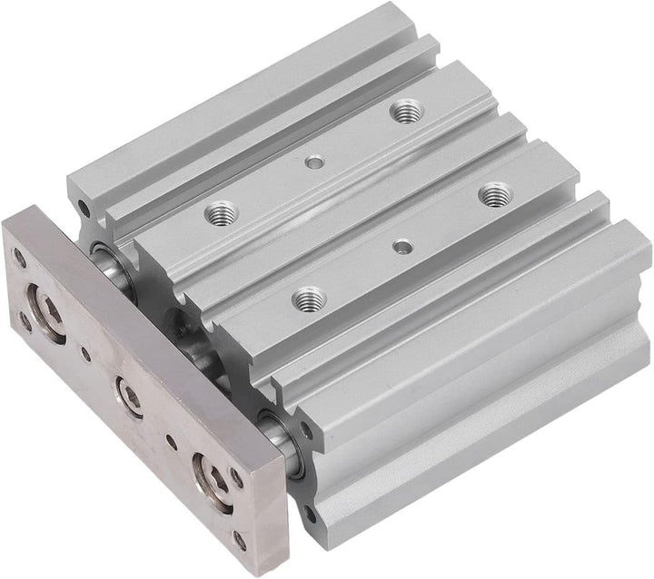 Luftzylinder Pneumatisch 3 Stangen Aluminiumlegierung 20 Mm Bohrung 40 Mm Hub Dual Action PT1/8