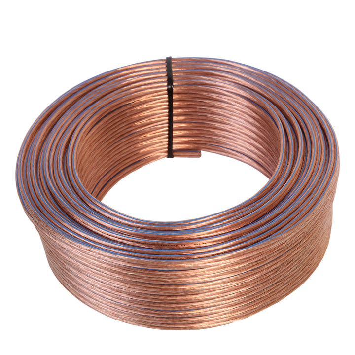 Misterhifi 30 m Lautsprecherkabel 2 x 1,5 mm², Litze: 2 x 48 x 0,2 mm, transparent isoliert, 99,99%