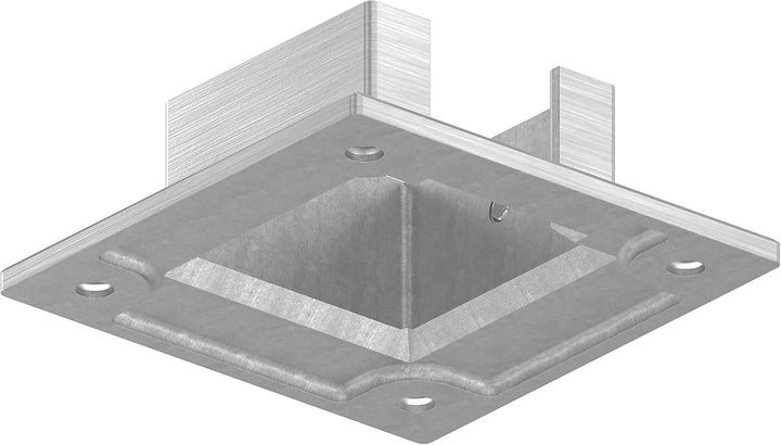 STEINBACHER© | Edelstahl Wandbefestigung für Nutrohr 40x40mm, V2A