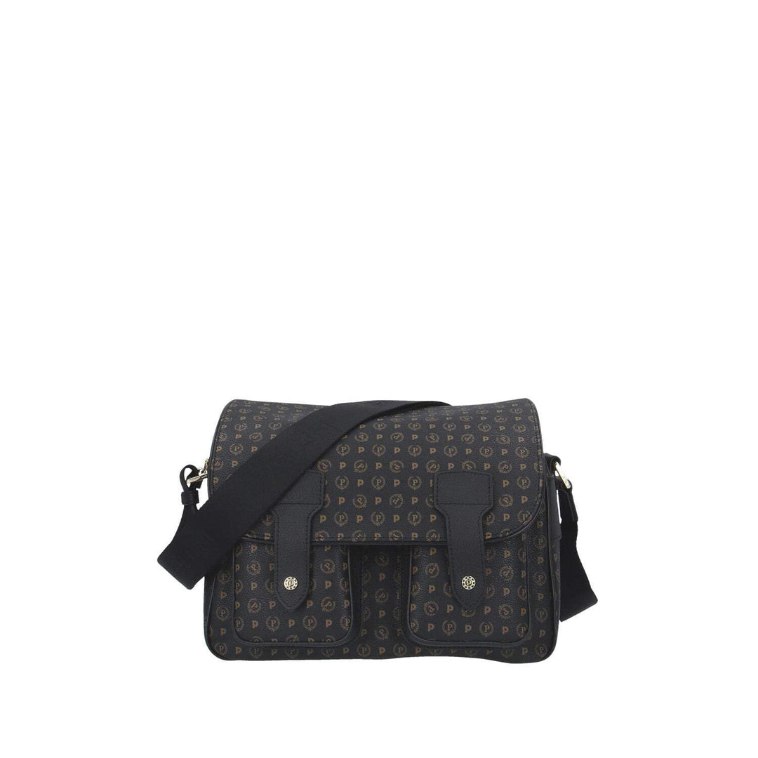Pollini Damen-Schultertasche mit zwei Taschen aussen Linie Heritage 29x19x29 Einheitsgrösse Nero/Ner