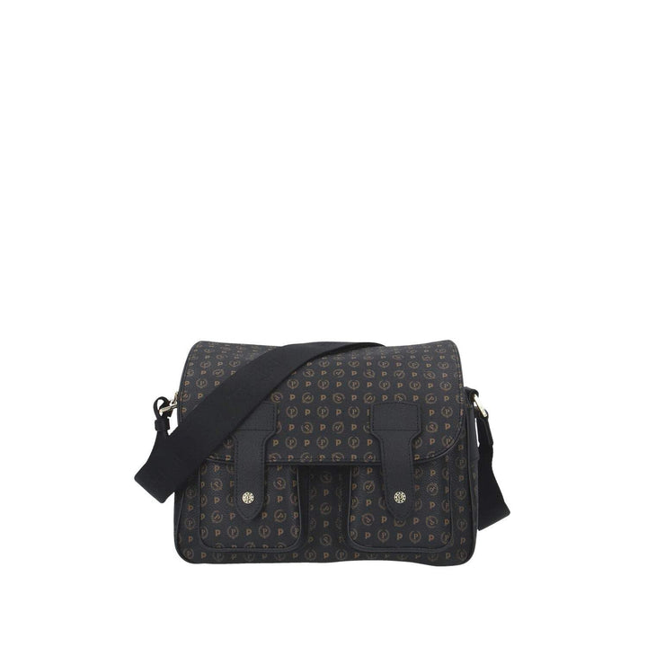 Pollini Damen-Schultertasche mit zwei Taschen aussen Linie Heritage 29x19x29 Einheitsgrösse Nero/Ner