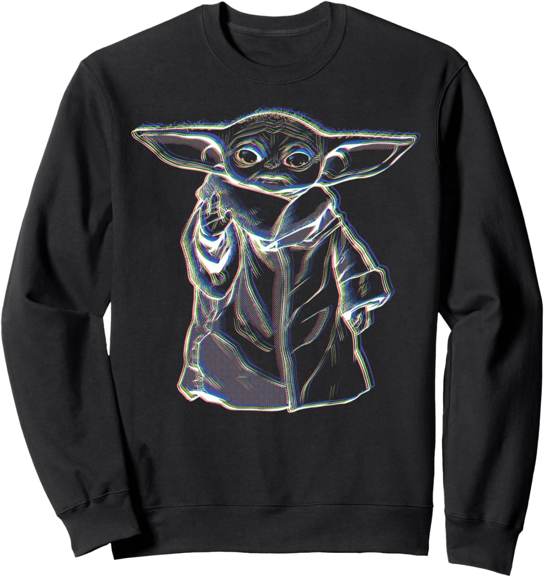 Star Wars The Mandalorian The Child Neon Sketch Sweatshirt