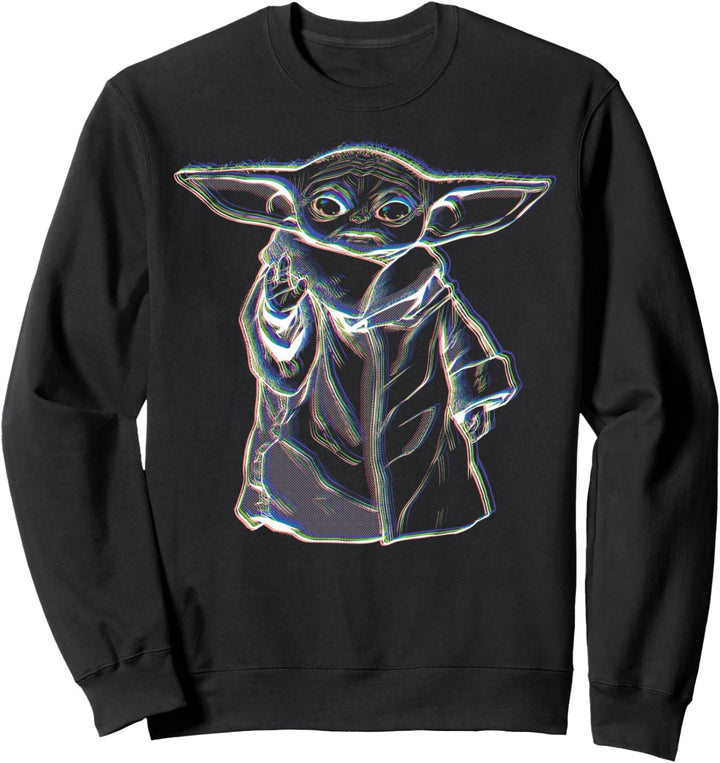 Star Wars The Mandalorian The Child Neon Sketch Sweatshirt