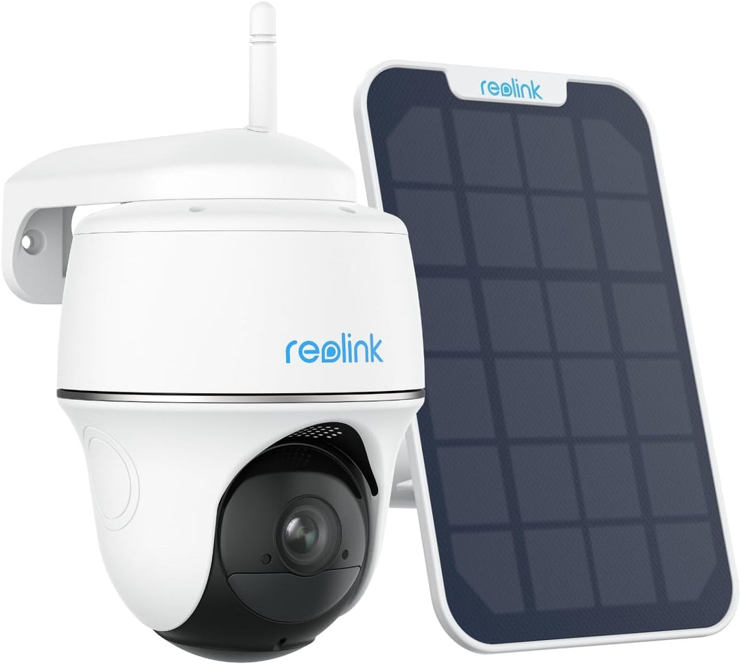 Reolink 3MP Überwachungskamera Aussen Akku WLAN 355°/140° Schwenkbar, 2K Solar IP Kamera Outdoor, Pa