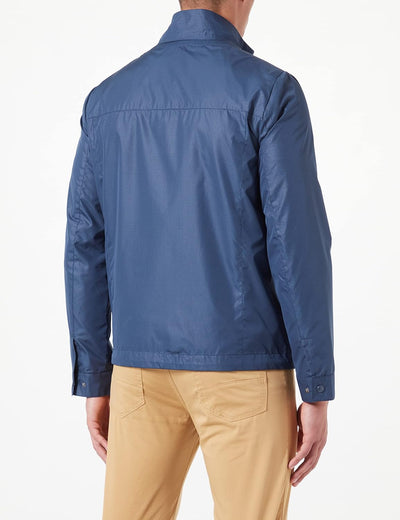Geox Herren M Vincit Jacket 52 Moonlit Ocean/Check, 52 Moonlit Ocean/Check