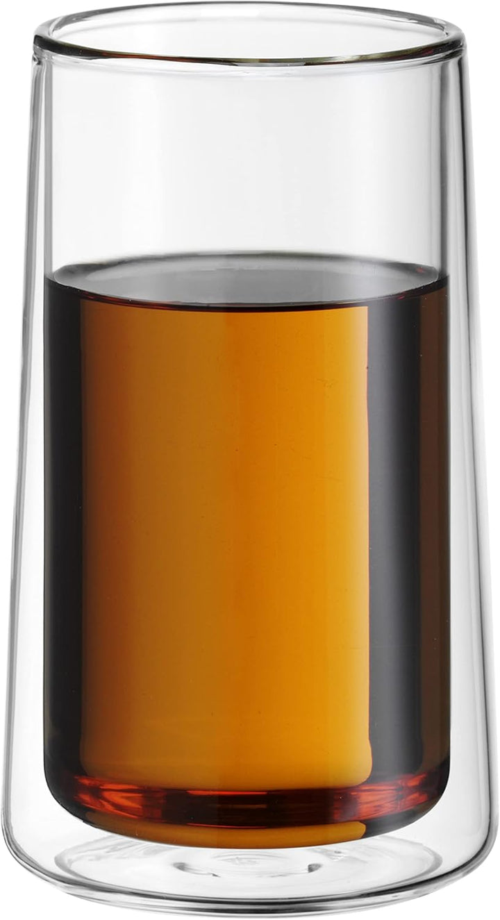WMF SmarTea doppelwandige Latte Macchiato Gläser Set 2-teilig, doppelwandige Gläser 270ml, Schwebeef