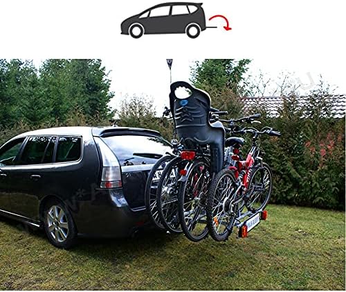 Fahrradträger Anhängerkupplung für 2 Fahrräder Heckträger AHK Fahrradheckträger - klappbar mit Schne