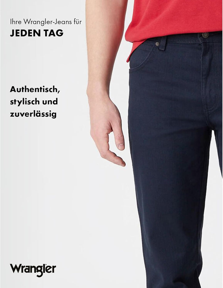 Wrangler Herren Jeans Regular - Mid Waist - Regular Fit - Schwarz W30-W44 31W / 32L Navy, 31W / 32L