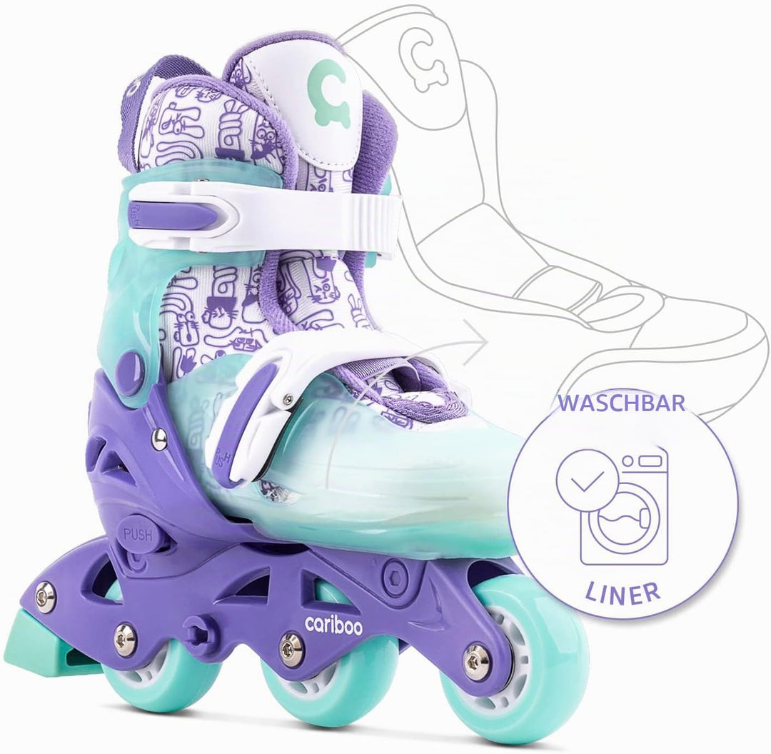 Cariboo Step One Inliner Für Kinder Rollschuhe Lernrollschuhe Kinder Inline Skates Verstellbar Rolle