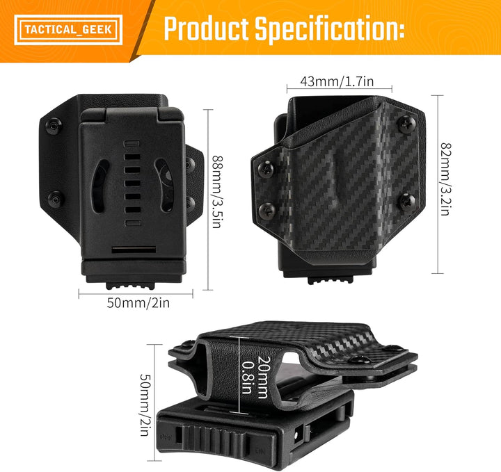 TACTICAL GEEK Kydex Holster für LEATHERMAN Multitool, mit Einstellbare Spannung, Passend für die mei