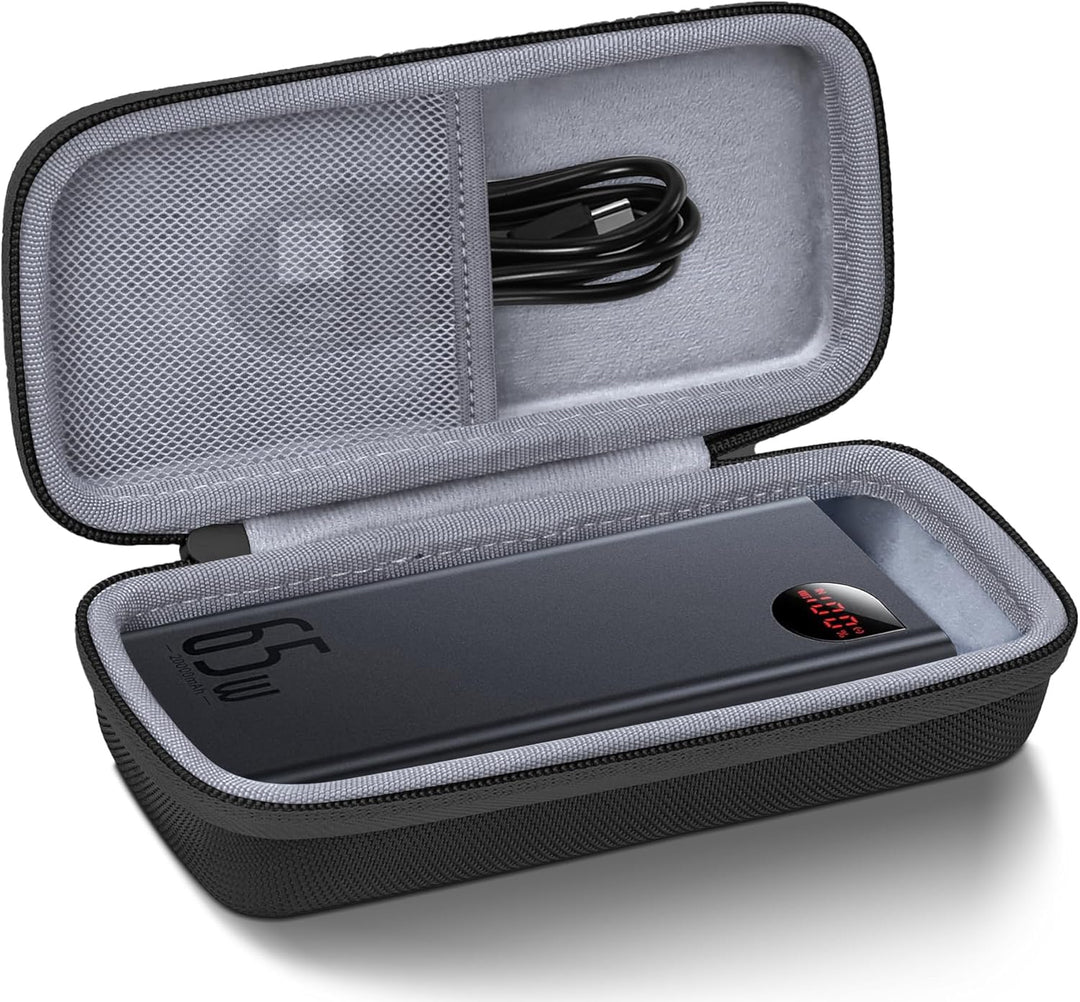 co2CREA Hart Reise Schutz Hülle Etui Tasche für Baseus Power Bank 20000mAh PD 65W Externer Akku Tele
