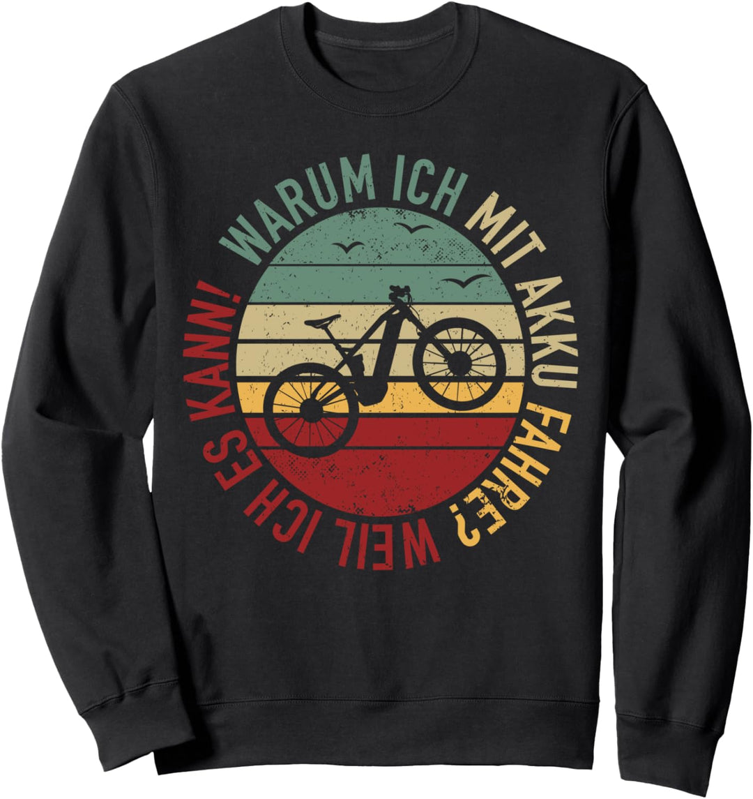 eBike Fahrradfahrer Elektro Akku E-Bike Fahrrad Mountainbike Sweatshirt