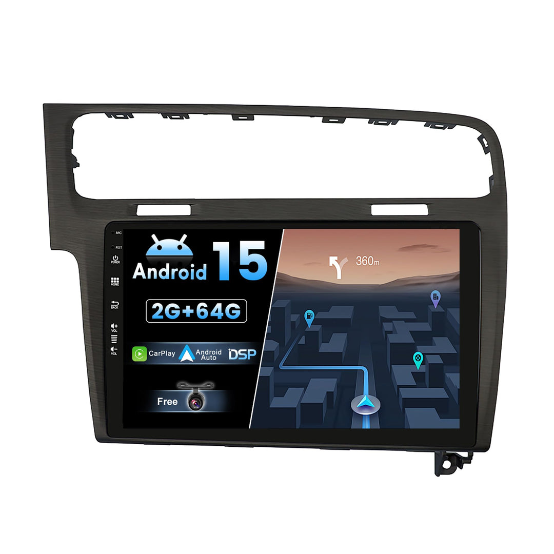 IPS 10.1 Zoll Android 15 Autoradio für Golf 7 (2013-2018) - Eingebautes CarPlay Android Auto - KOSTE