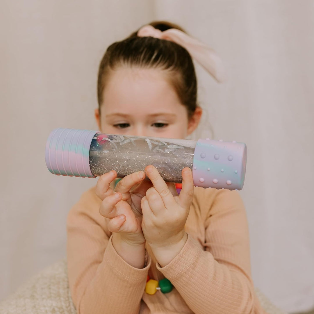 Jellystone Designs Little Rawr Beissring aus Silikon und Holz, hergestellt aus BPA-freiem Silikon un