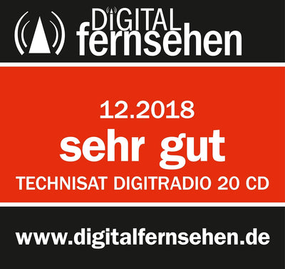 TechniSat DIGITRADIO 20 CD – Modernes & kompaktes DAB+ Küchen- & Badezimmerradio (Empfangsstarkes UK