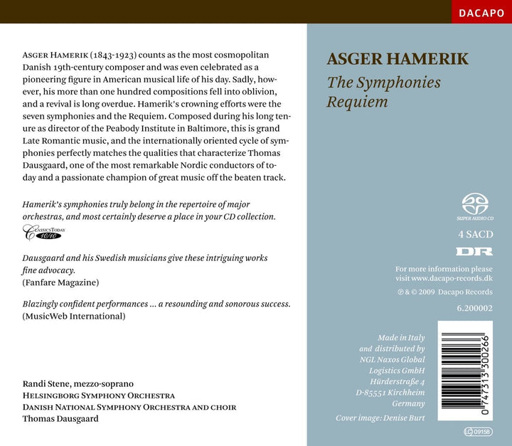 ASGER HAMERIK: Die Symphonien / Requiem, Audio-CD