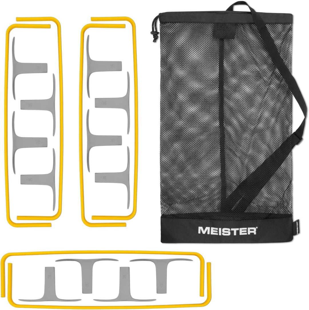 Meister ZoomFlex Agility-Hürden mit Tragetasche – Flex-Safe Modulares Geschwindigkeitstraining Leuch