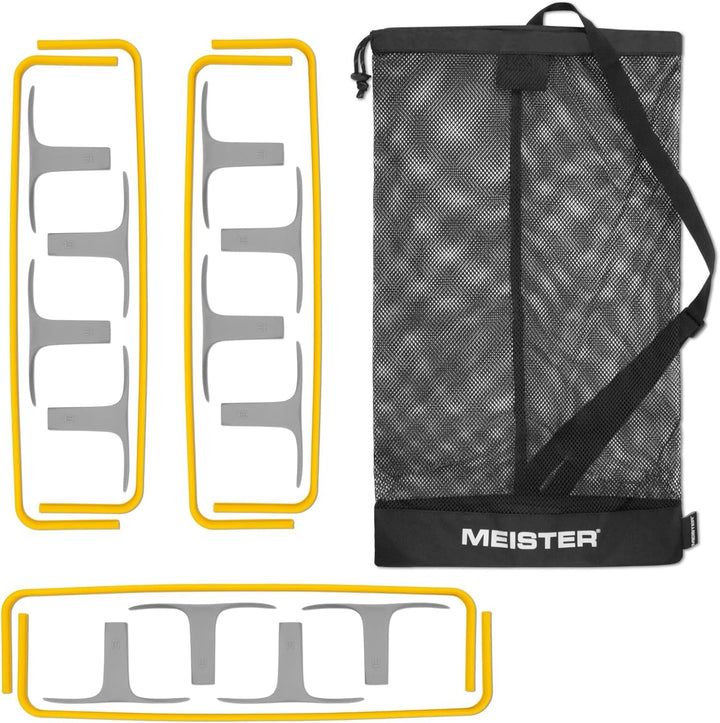 Meister ZoomFlex Agility-Hürden mit Tragetasche – Flex-Safe Modulares Geschwindigkeitstraining Leuch