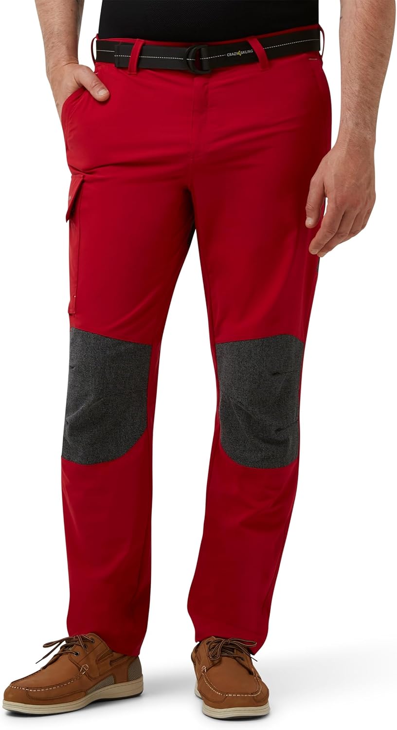 crazy4sailing Unisex Deck Segel-Bundhose – schnelltrocknend, 4‑Wege‑Stretch, UPF40+, verstärkte Knie