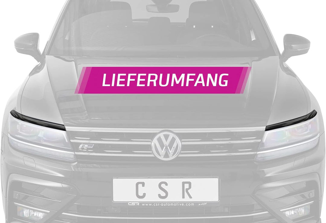 CSR-Automotive Scheinwerferblenden Kompatibel mit/Ersatz für VW Tiguan II (Typ AD1) SB286-G